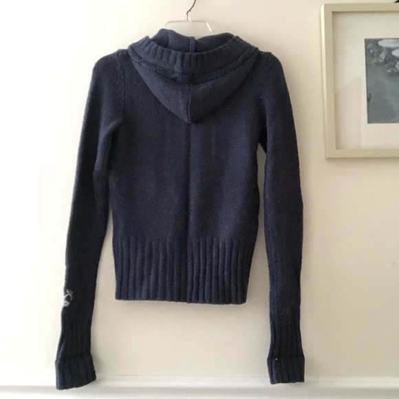 H&M Navy Wool Blend Sweater w/ Embroidered Detail - Picture 5 of 8